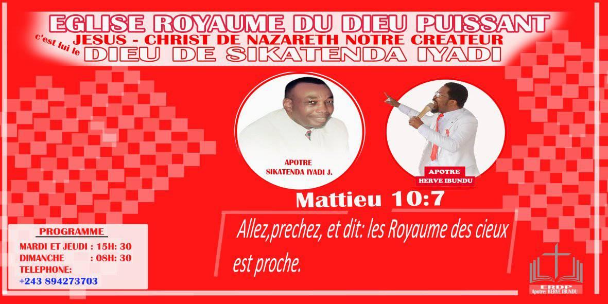 Eglise royaume du Dieu puissant Dieu De sikatenda