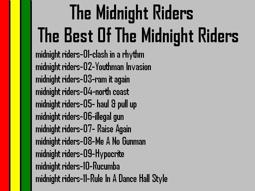 Midnight Riders - Roots Reggae