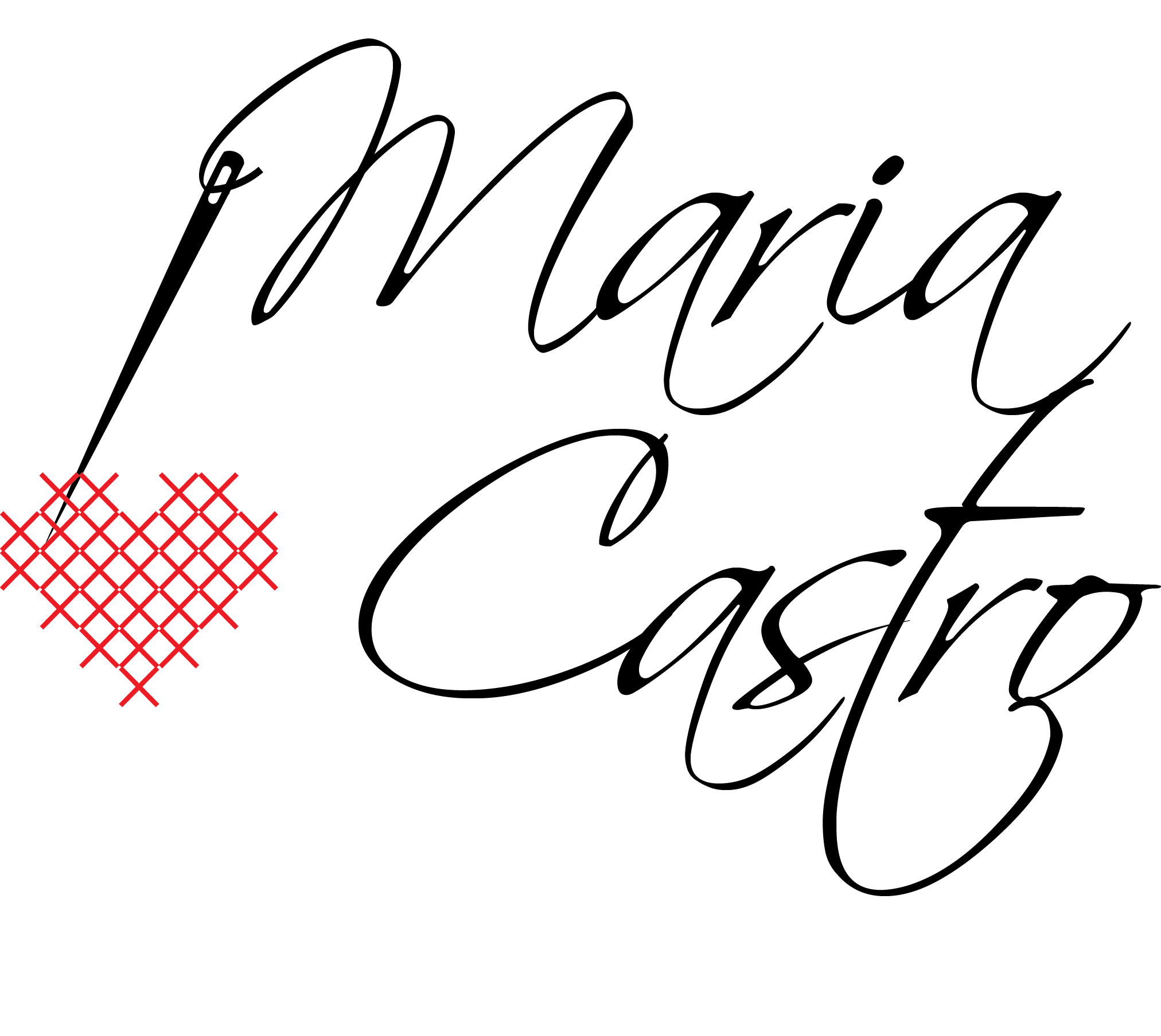 Maria Castro _ hand-made cross-stitch | Rio Tinto