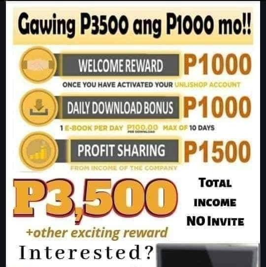 Unli shop income