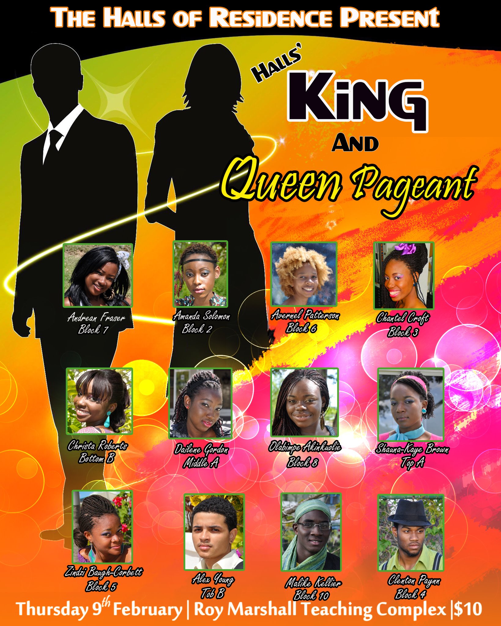 King and Queen of Halls Pageant
