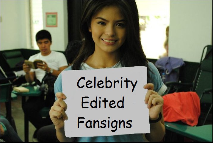 Celebrity edited fansigns