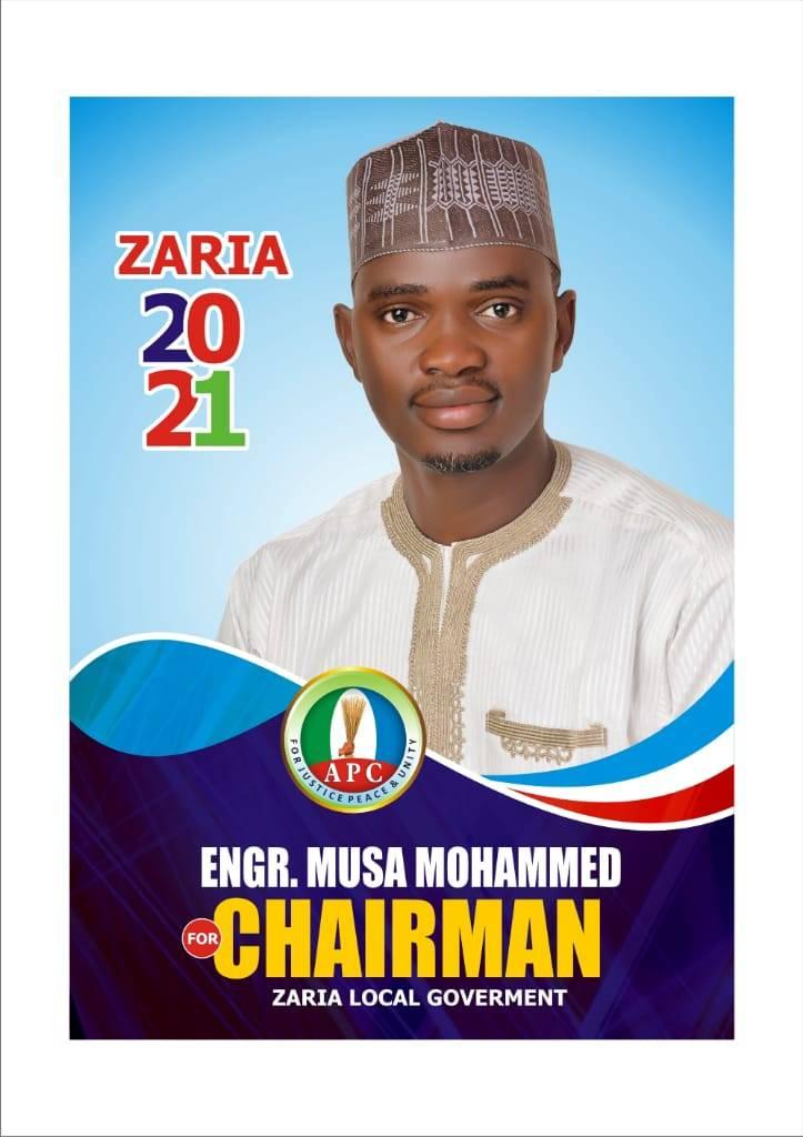 Hon Eng, Musa m Tukur, for chairman Zaria LG Support Group.