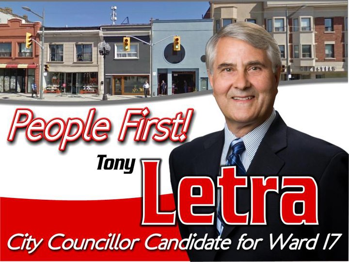 Elect Tony Letra for City Councillor Ward 17