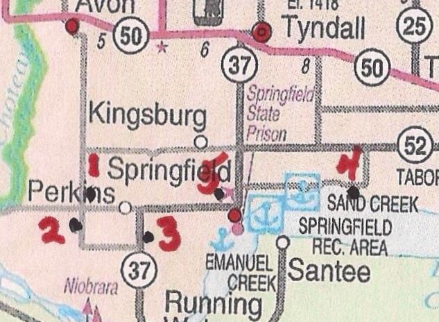 Springfield - Springfield Cemetery Map, Section 1. Veterans Names in ...