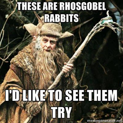 These are Rhosgobel Rabbits. I'd like to see them try. -Radagast the Brown