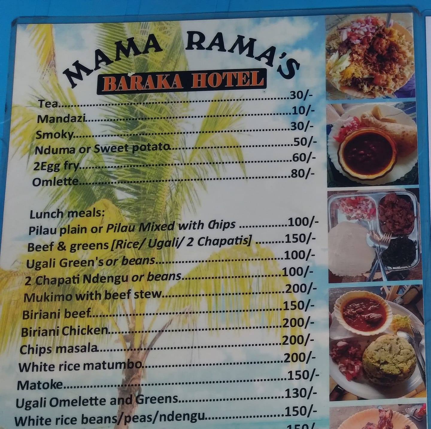 Mama Rama's swahili Dishes Hotel | Nairobi