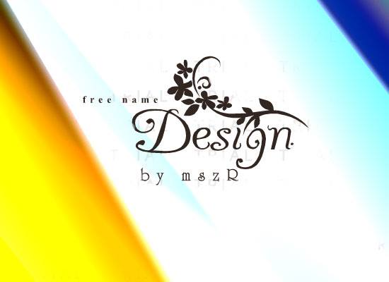صفحه طراحی اسم رایـــگانFree Name Design