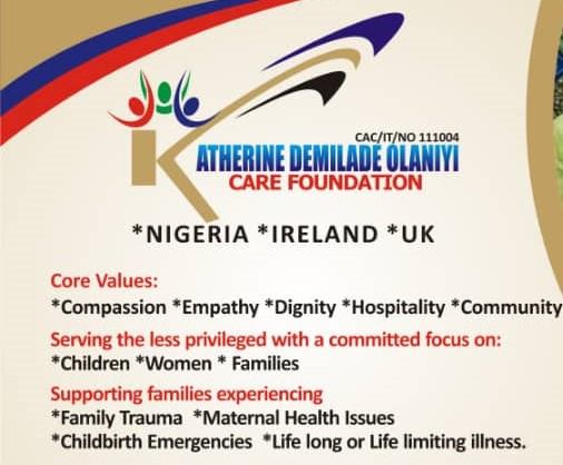 Katherine Demilade Olaniyi Care Foundation - KDOC Foundation | Dublin