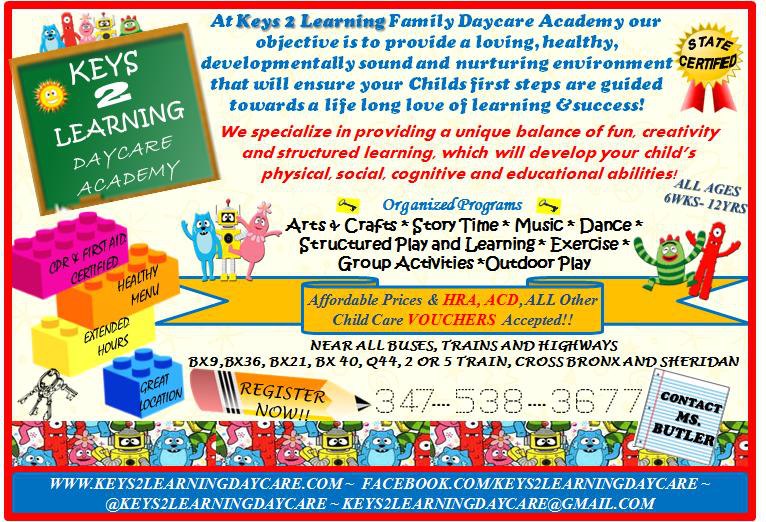 Keys 2 Learning Daycare Academy and Prep School | New York NY