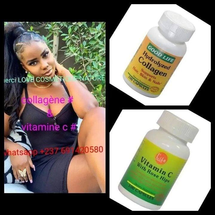Crème Glutathione Collagène Éclaircissante Anti-Âge 200ml - Neuf
