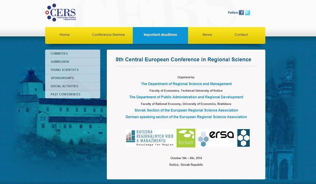 Central European Conference in Regional Science
