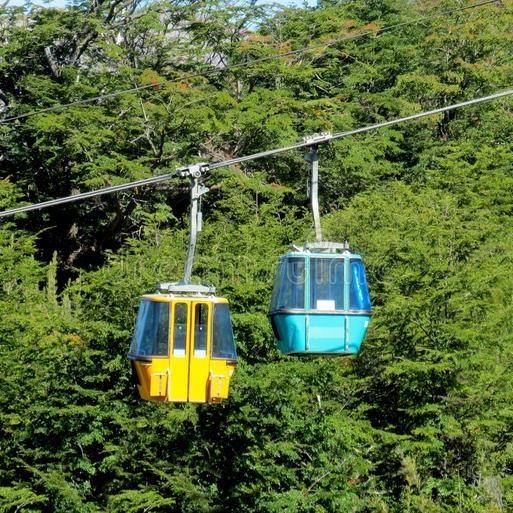 Huge forest ropeway