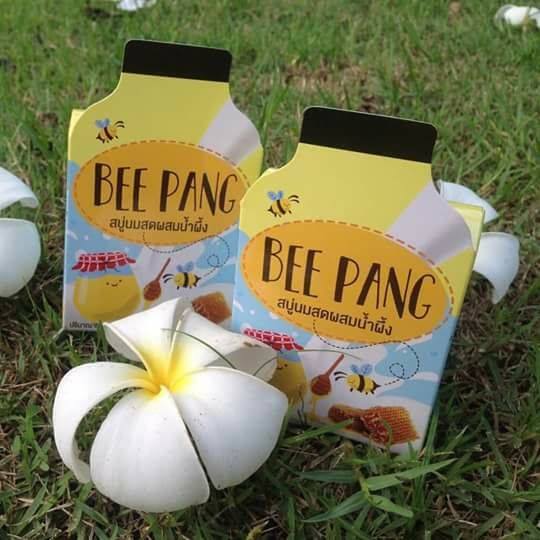 Beepang สบู่นมสดผสมน้ำผึ้งแท้ 100%