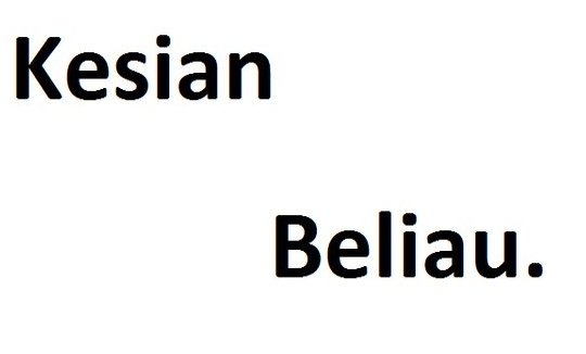 Kesian Beliau.