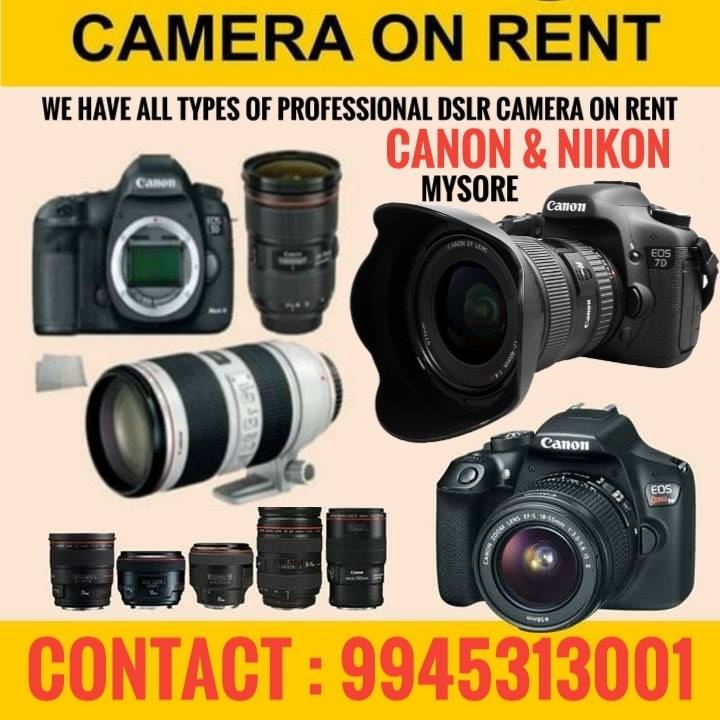 Dslr Camera On Rent Mysuru