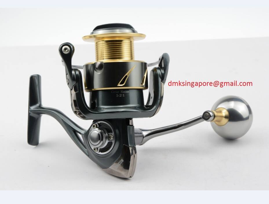 dmk fishing reels D.M.K. Mega Catch Spinning Reel 2000-5000 DMK Cheetah Baitcast Reel 8.5:1