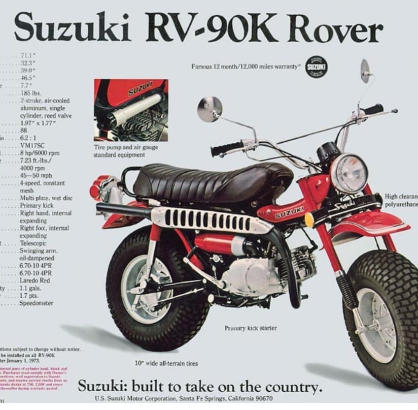 Suzuki rv50 rv75 rv90 rv125 new zealand