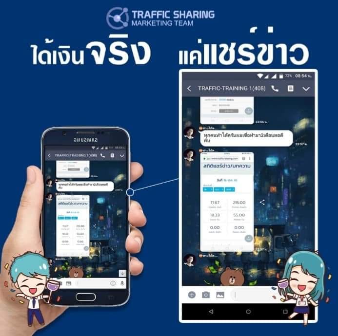 Traffic Sharing งานออนไลน์