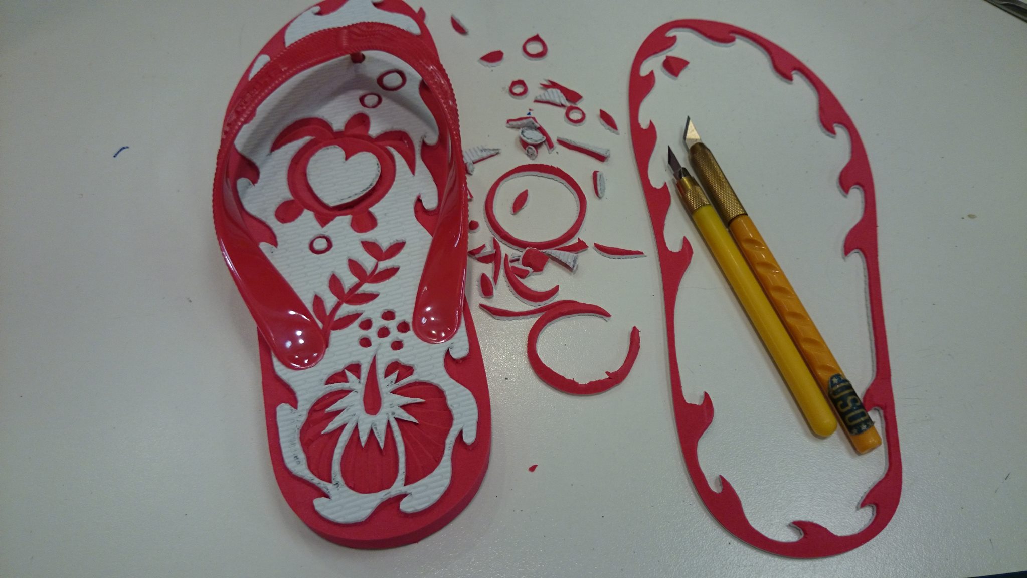 島ぞうりアート彫り彫り体験ワークショップ (@sandalartworkshop 