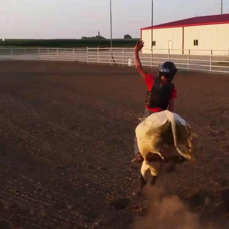 Evan Rhorer bull riding