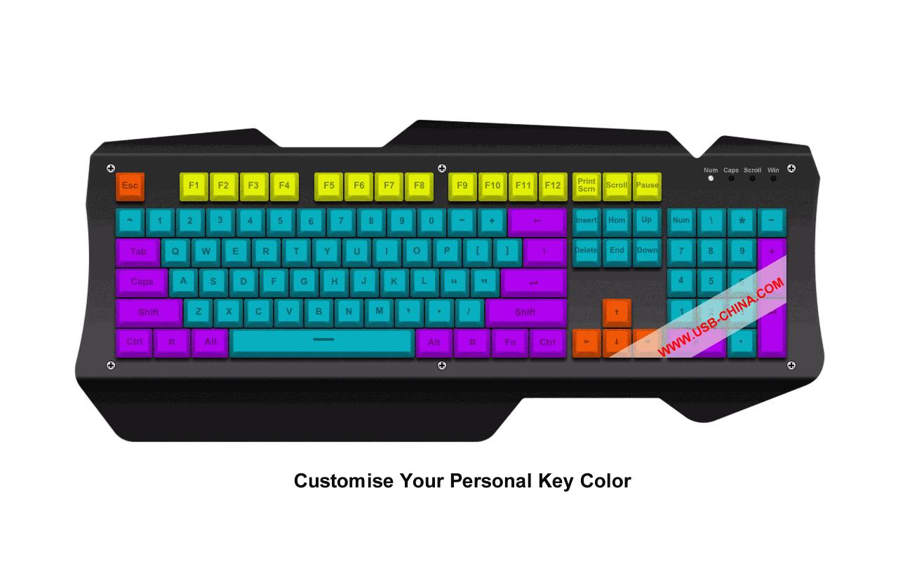 Custom Mechanical Keyboard with DIY Backlight Effects