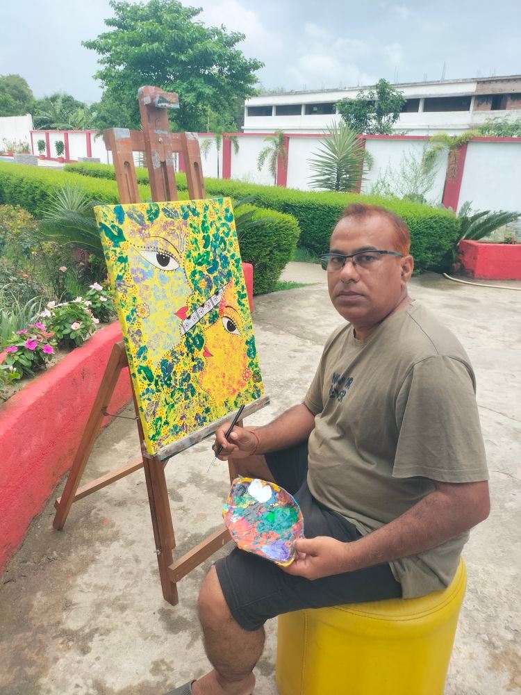 Art studio setup 🎨🖌️ Portrait on... - Artist Rajeev Raj | Facebook
