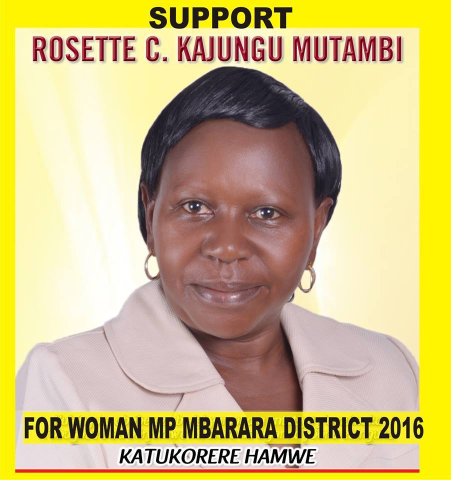 VOTE:Rosette Kajungu Mutambi For woman MP Mbarara District 2016-2021