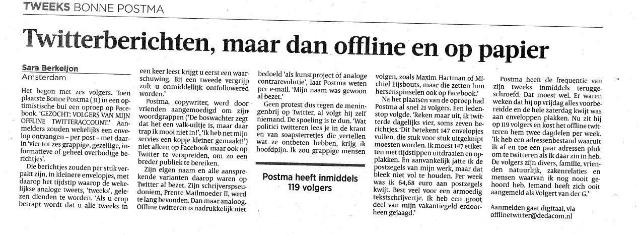 Offline Twitter