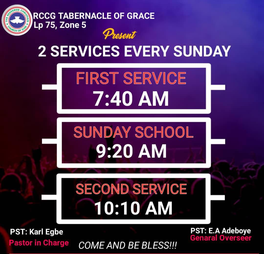 RCCG Tabernacle Of Grace Area 16 - Lp 75 | Ikorodu