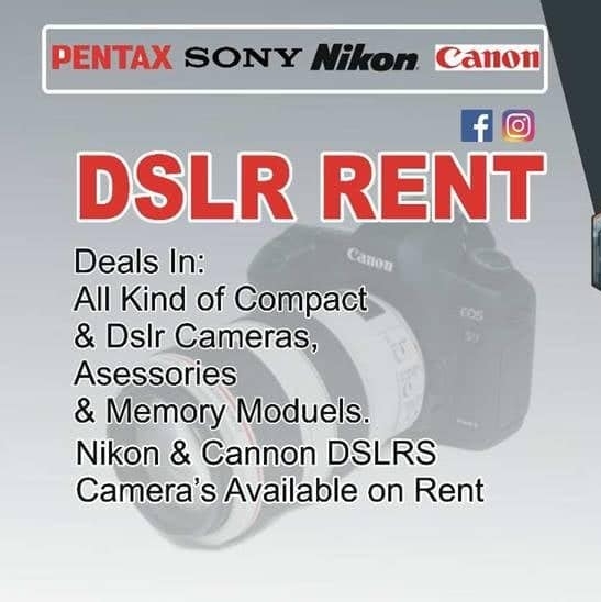 Dslr Rent Mansehra & Photography