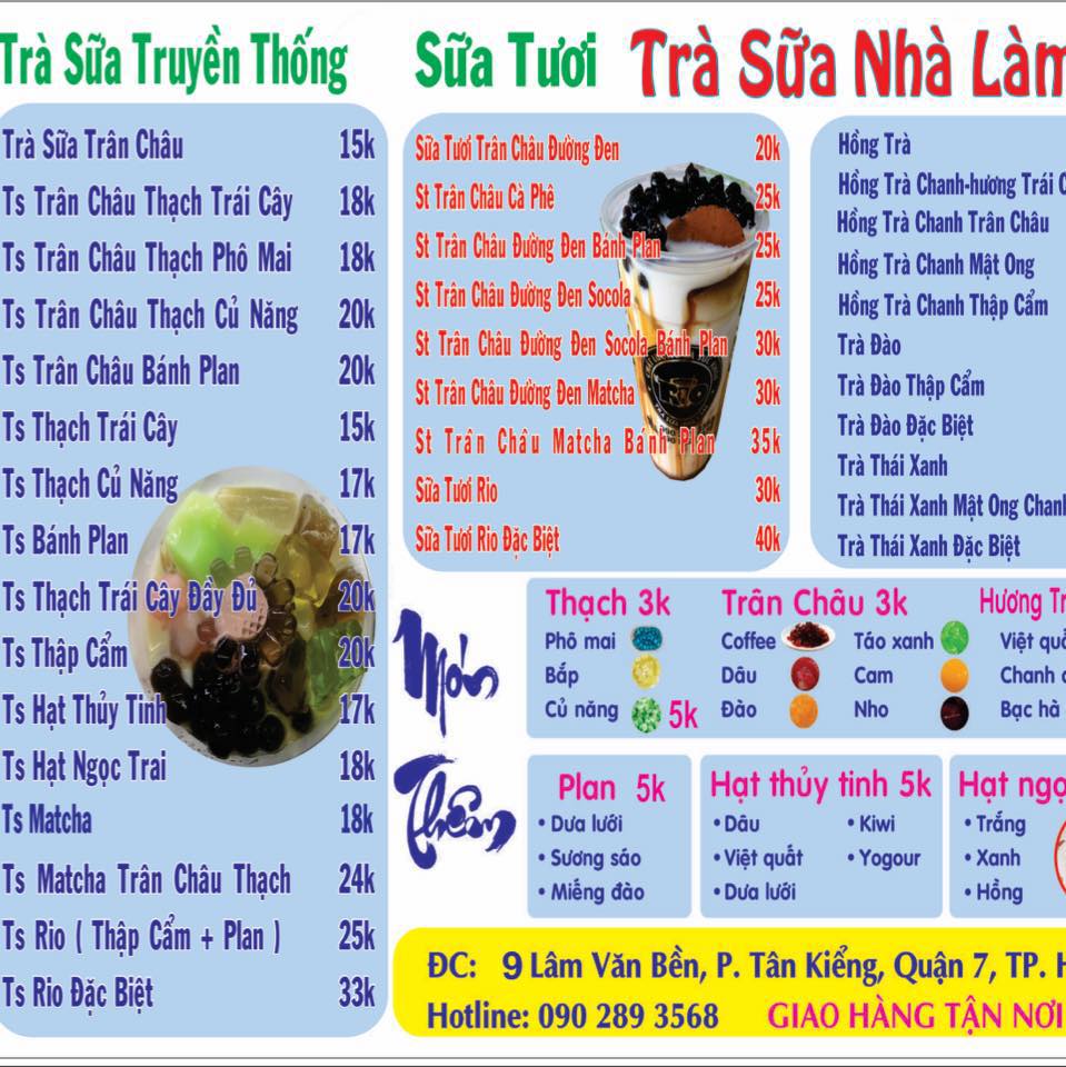 Trà sữa nhà làm Rio | Ho Chi Minh City