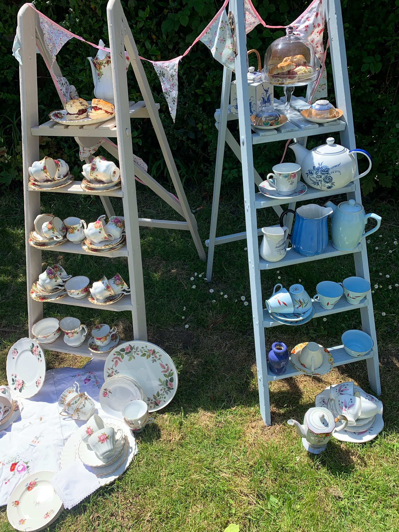 Shabby chic ladders and vintage for hire