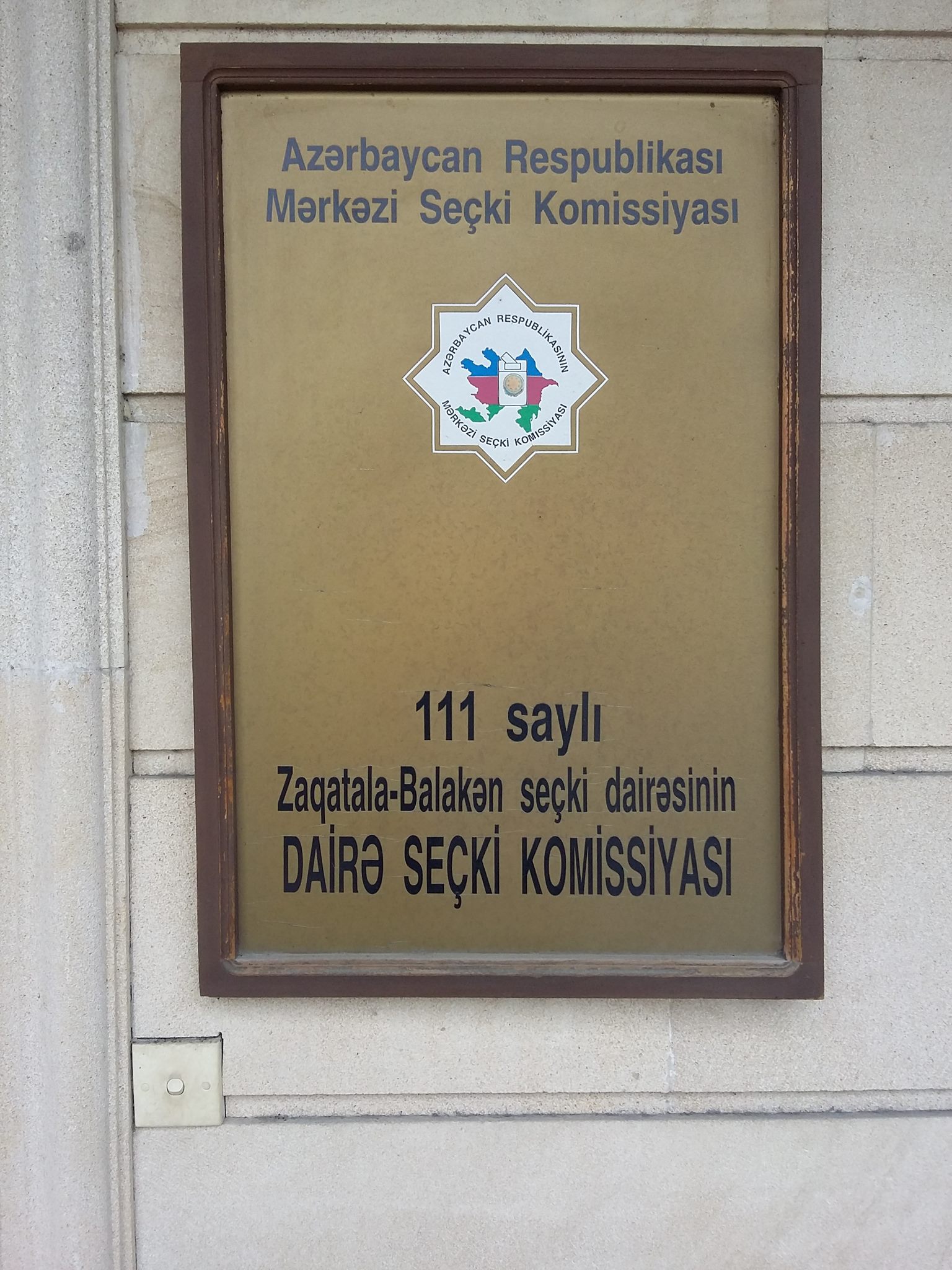 111 saylı Zaqatala-Balakən seçki dairəsi Dairə Seçki Komissiyası ...