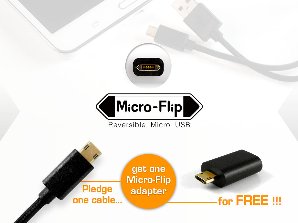 Micro-Flip reversible Micro USB