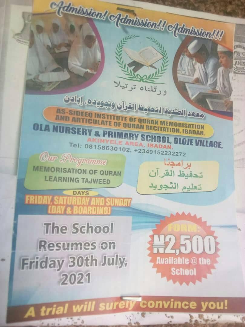 As-Sideeq Online Quran Class | Ibadan