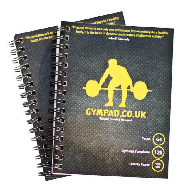 GymPad.co.uk - Custom Gym Notepad