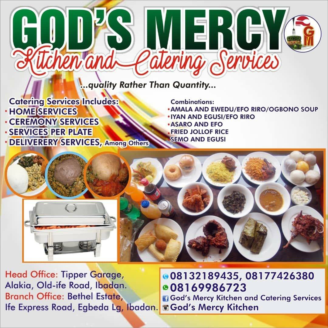 God's Mercy Kitchen And Catering Services | Ibadan