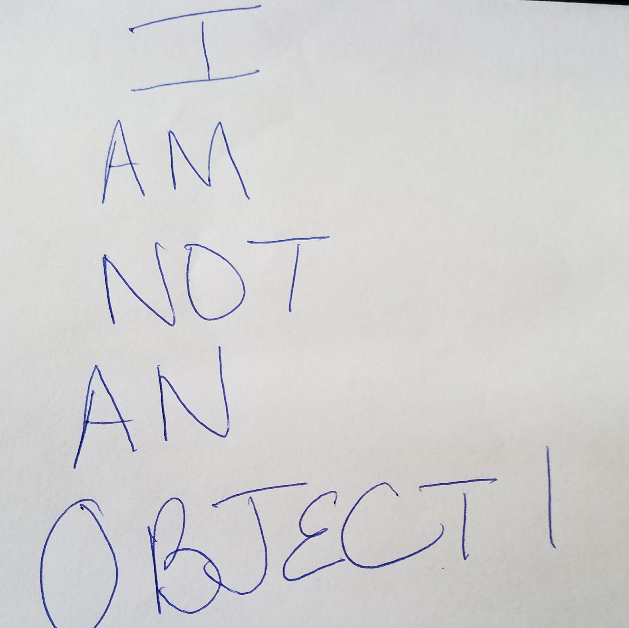 I Am Not An Object
