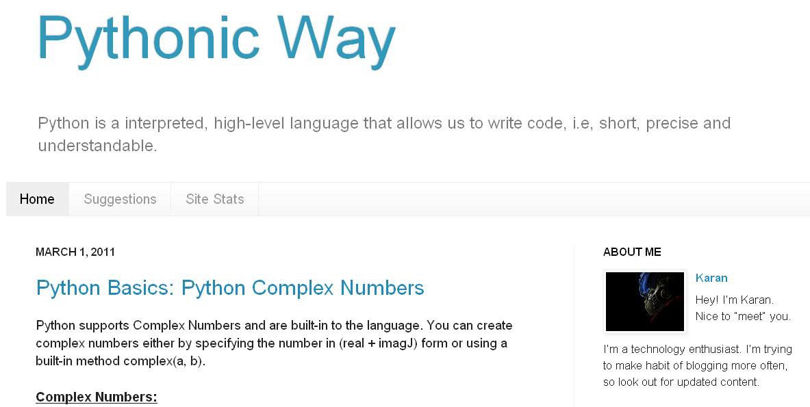 Pythonic Way