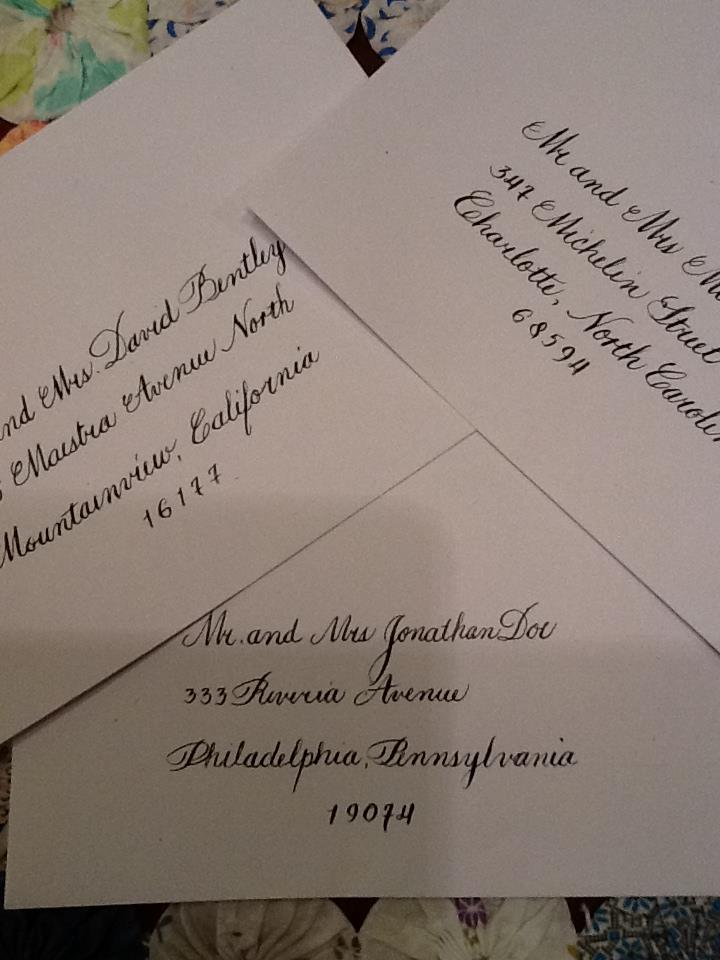 Calligraphy by Angela