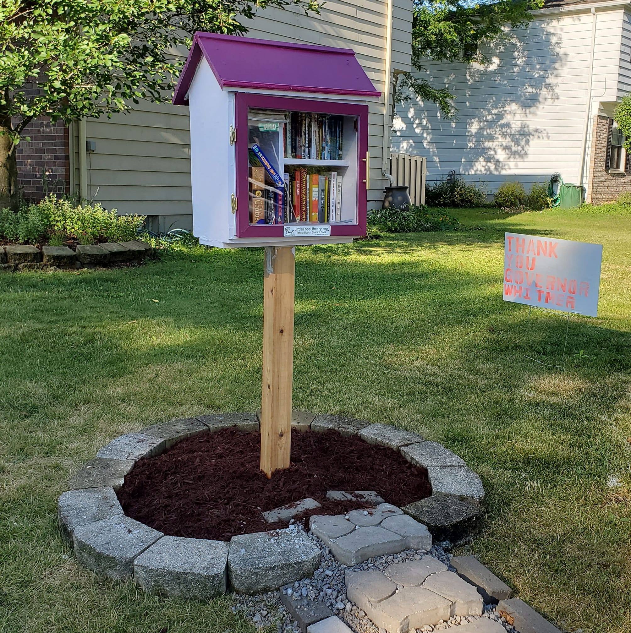 The Little Crooked Purple Free Library | Lansing MI