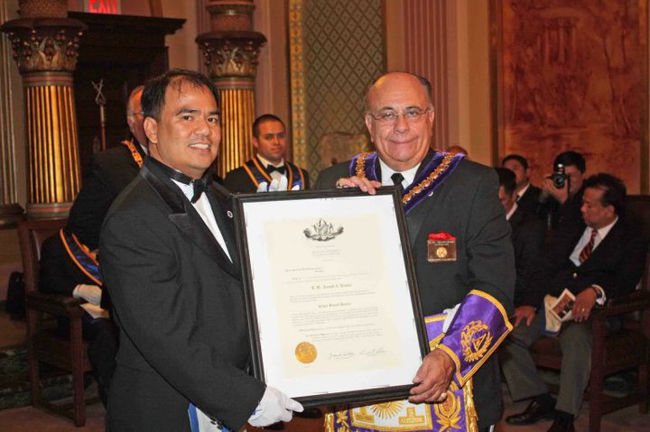 R.W. Joseph A. Lozano, Grand Sword Bearer of the Grand Lodge of New York