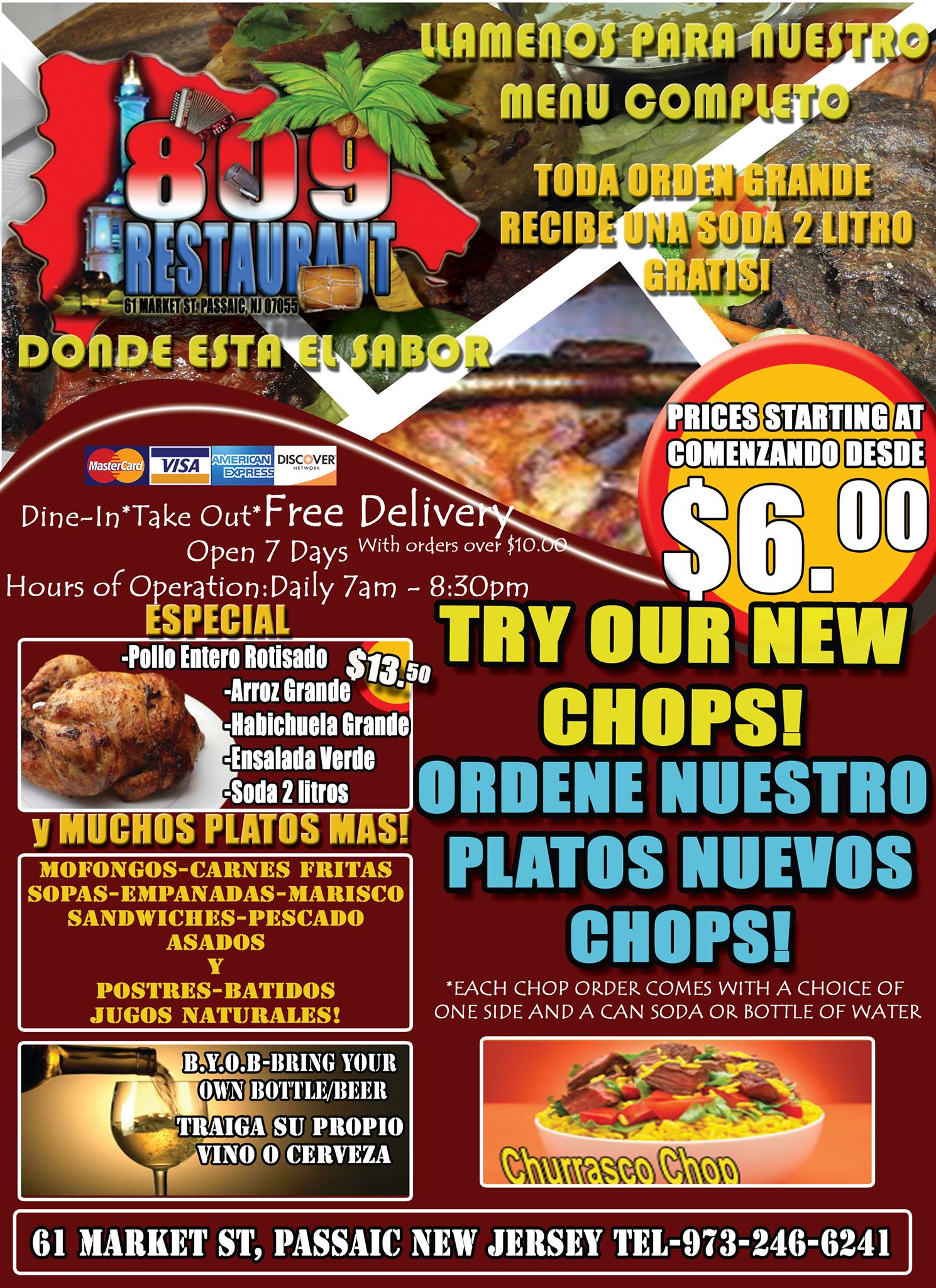 809 Restaurant | Passaic NJ