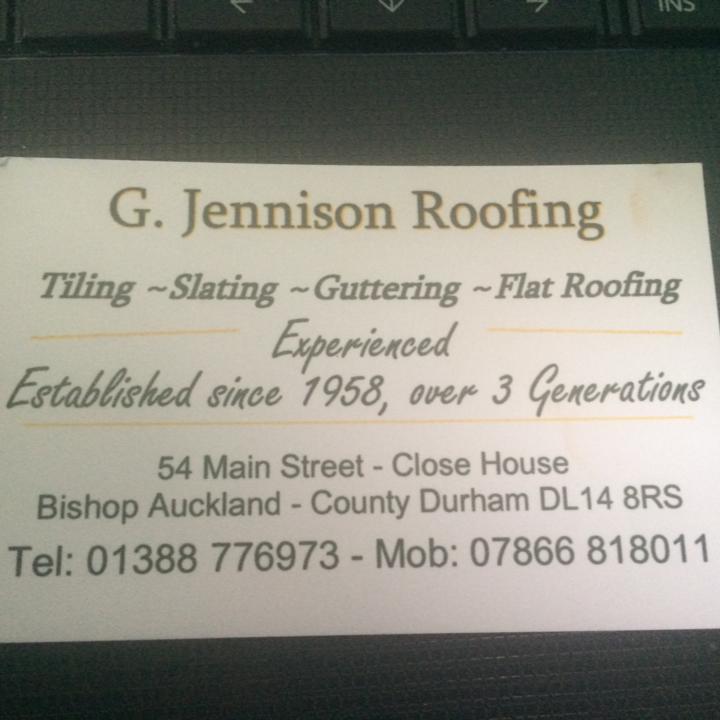 George Jennison Roofing Contractor | Durham