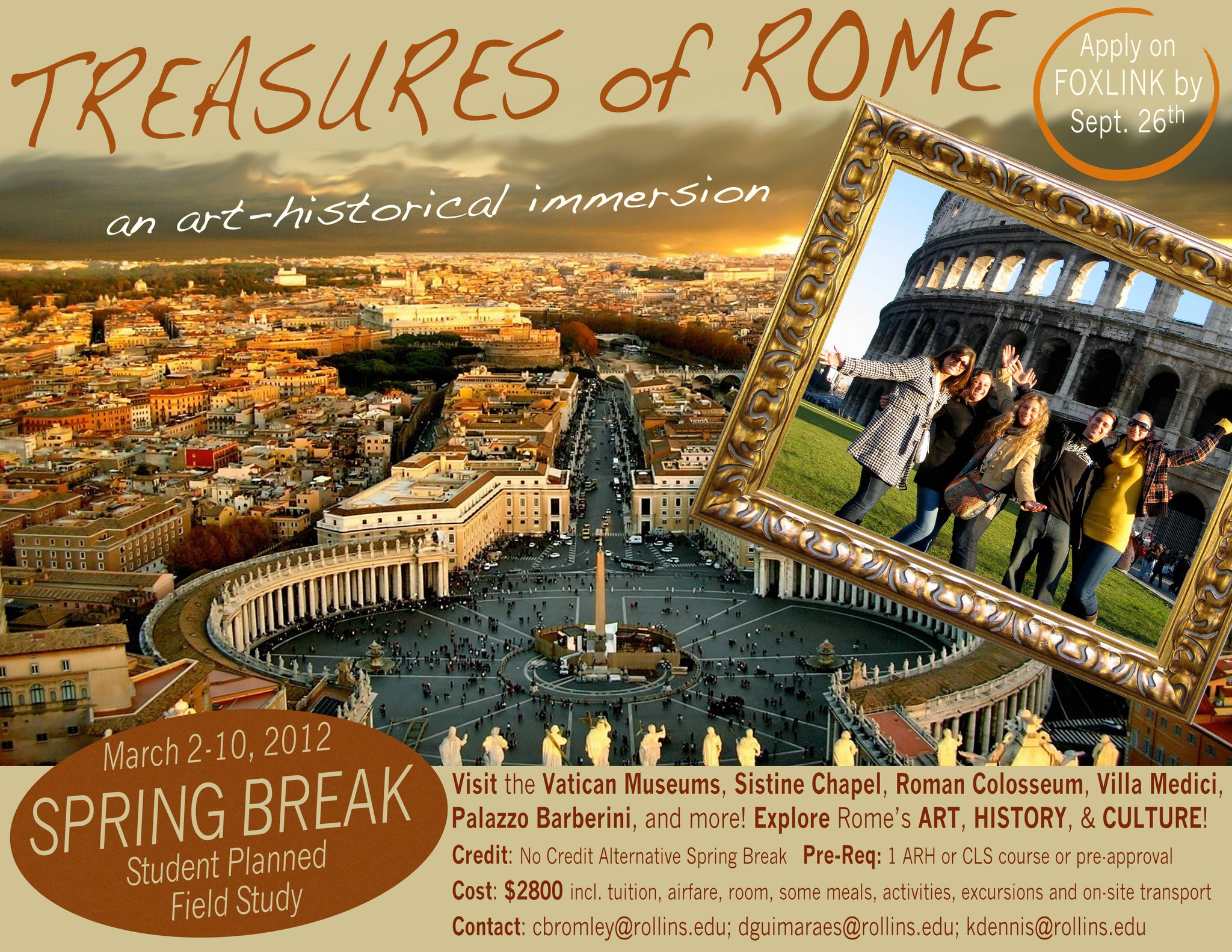 Treasures of Rome: An Art-Historical Immersion