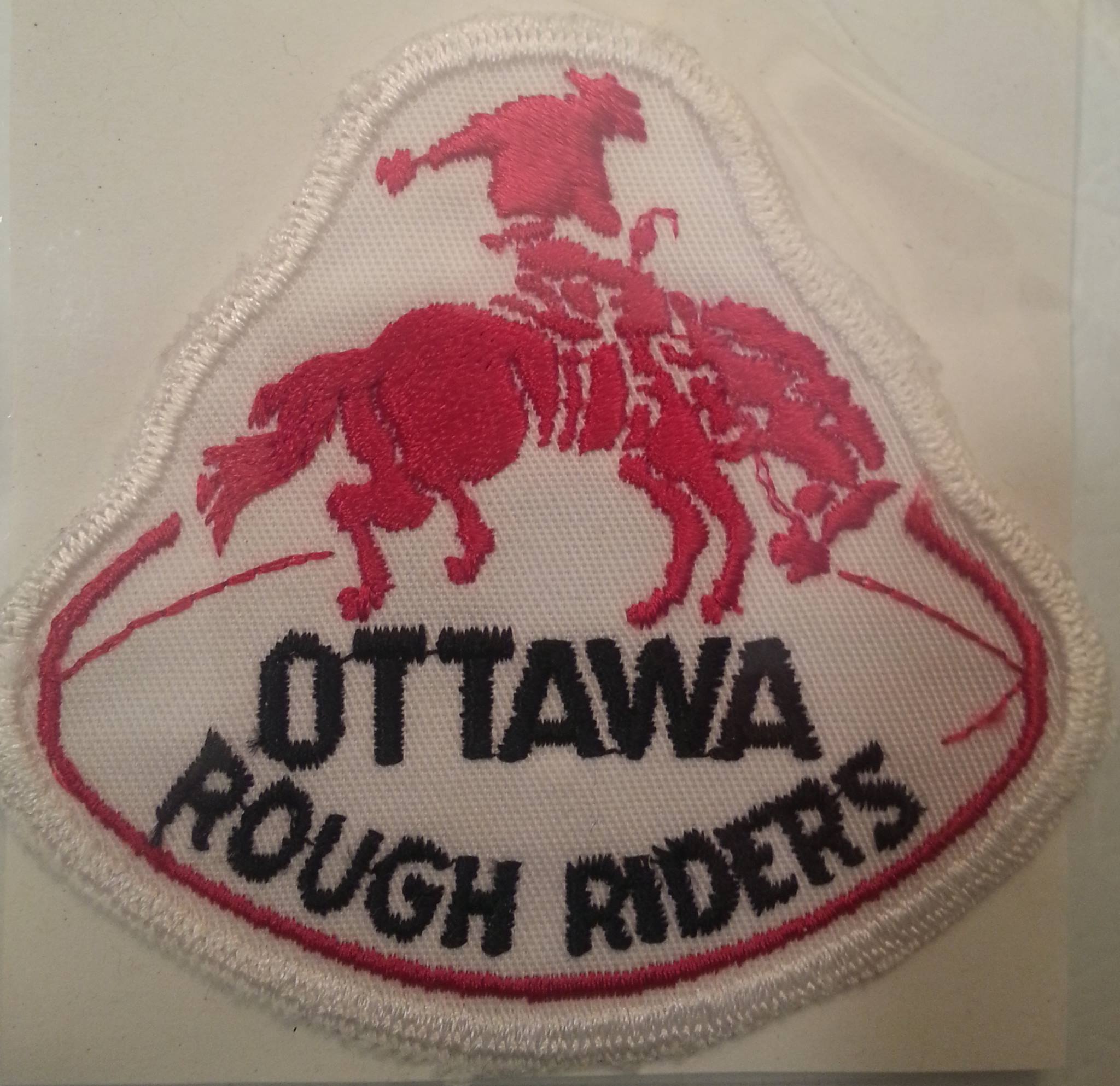 Terry's collection of Ottawa Rough Rider memorabilia