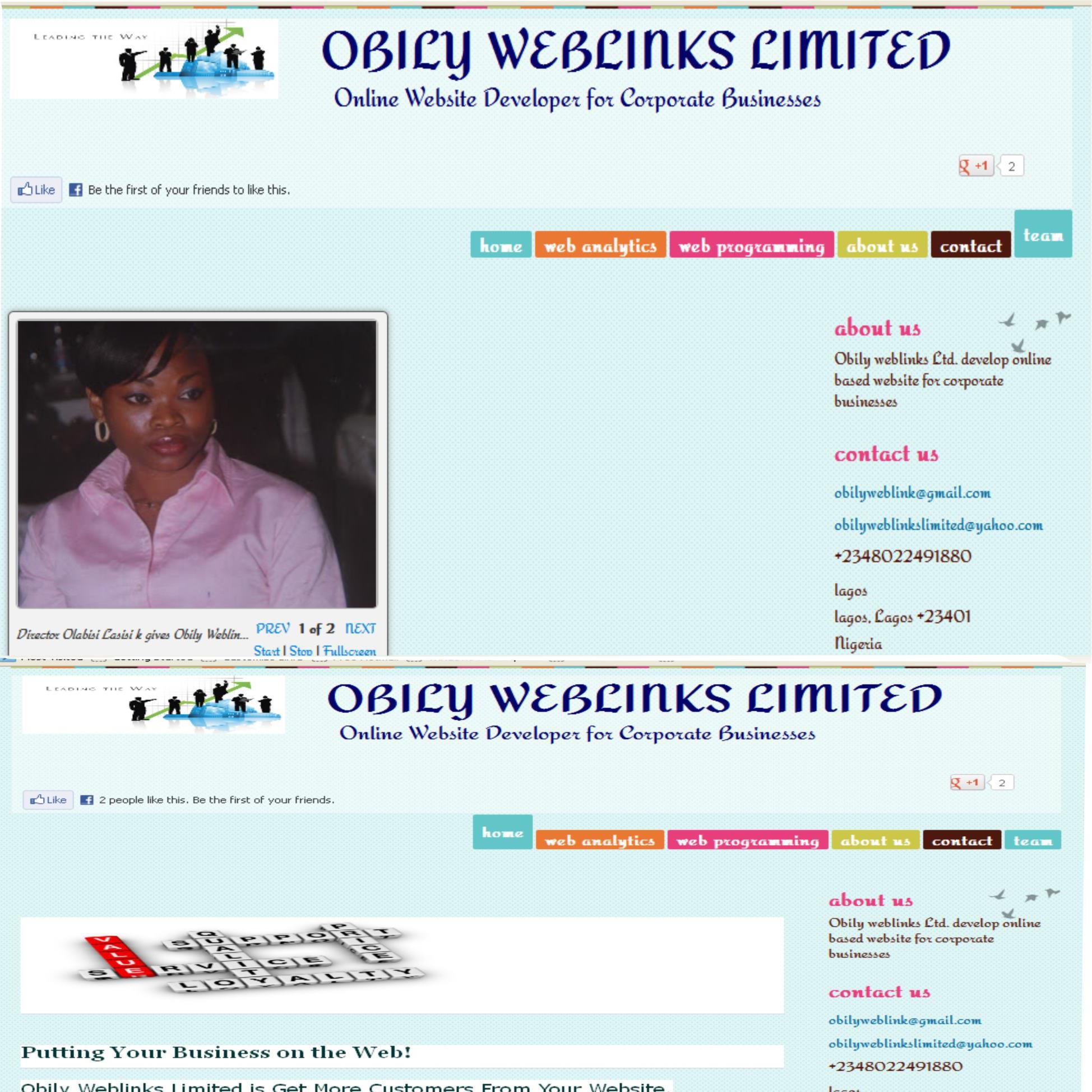 Obily weblinks ltd | Lagos