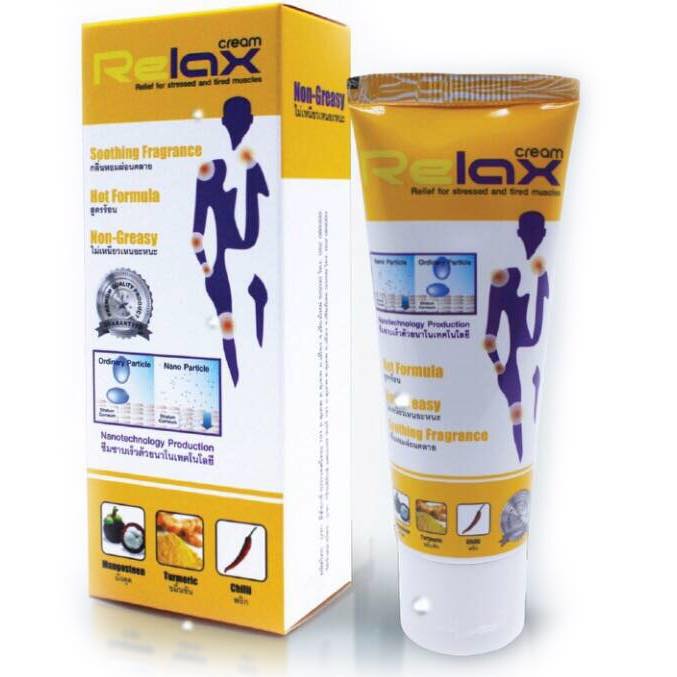 Relax cream รีแล็กซ์ แก้ปวด ข้อเข่า กระดูกทับเส้น คอบ่าไหล่ | Bang Kapi