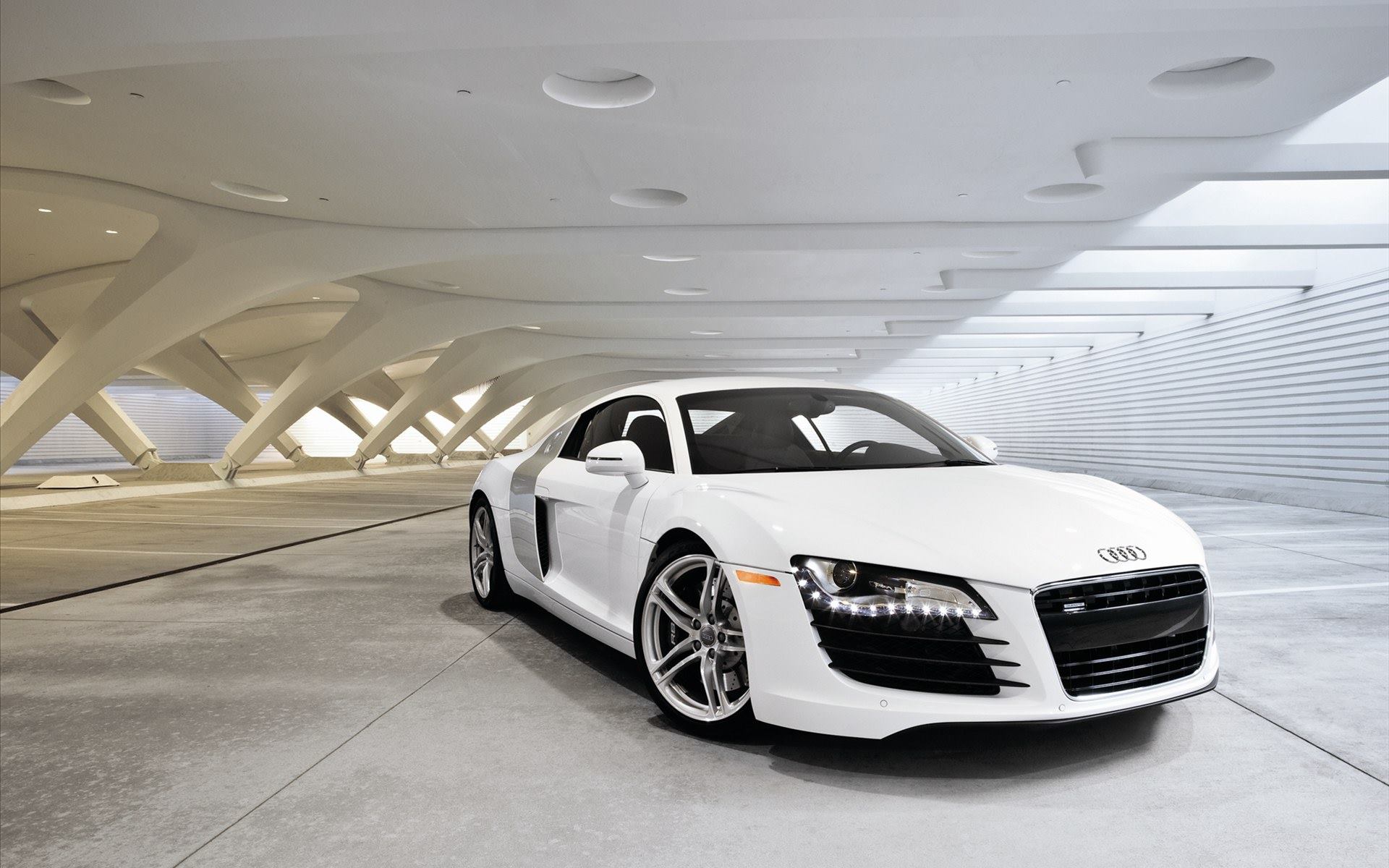 Audi R8 super car with v8 engine